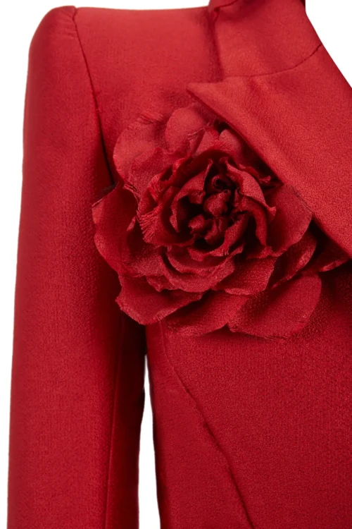 Detalle flor Chaqueta con flor