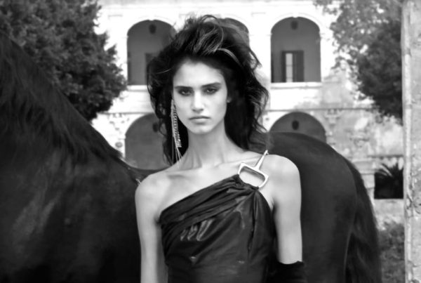 Malne model demonstrating the difference between high fashion and ready-to-wear.