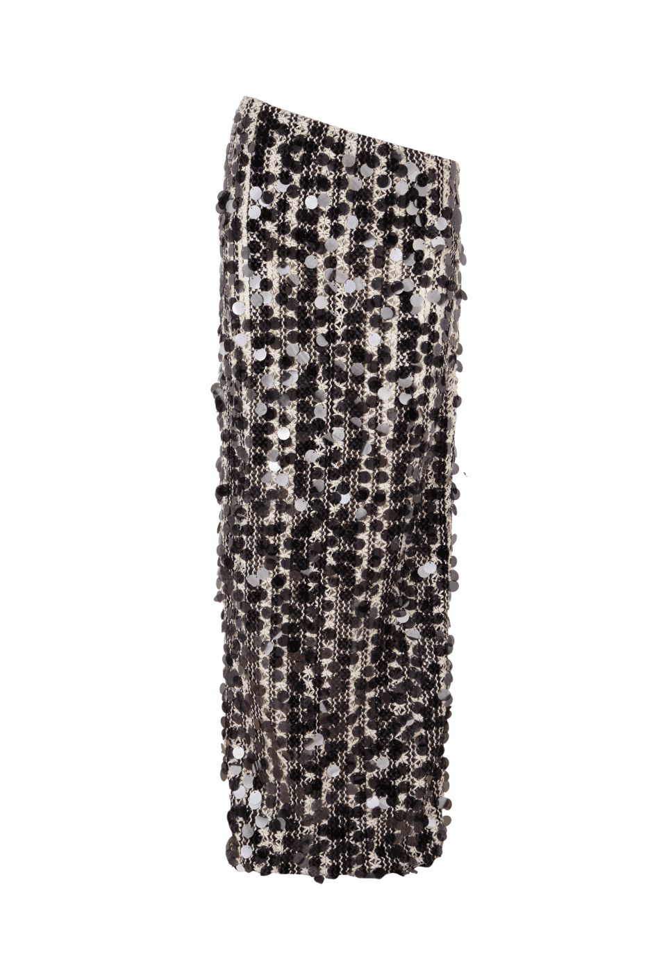 FALDA LAPIZ DE CROCHET Y LENTEJUELAS